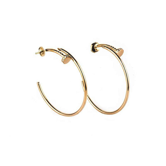 [Love's Uplift]JUSTE EARRINGS GOLD DIAMONDS 1.8MM