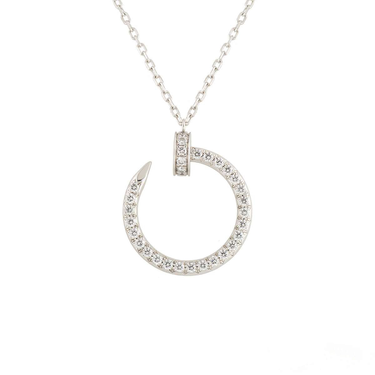 [Love's Uplift]JUSTE NECKLACE SILVER DIAMONDS