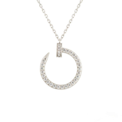 [Love's Uplift]JUSTE NECKLACE SILVER DIAMONDS