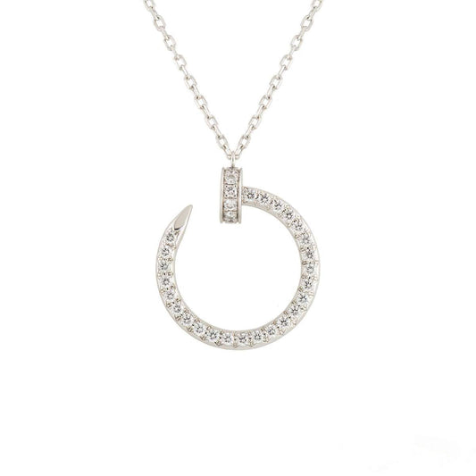 [Love's Uplift]JUSTE NECKLACE SILVER DIAMONDS