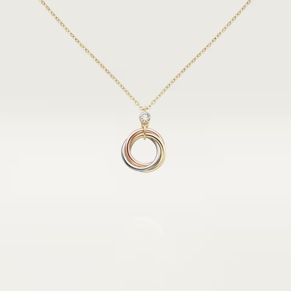 [Love's Uplift]TRINITY  NECKLACE 1 DIAMOND