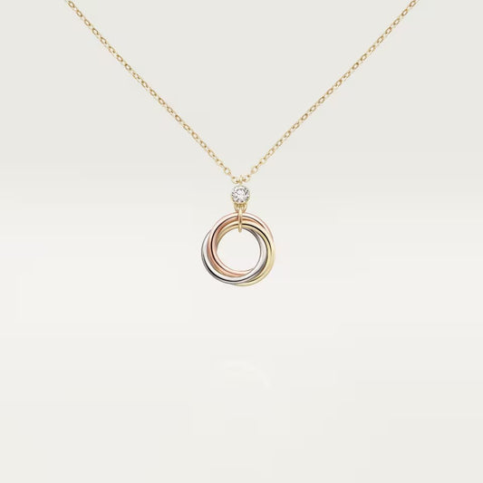 [Love's Uplift]TRINITY  NECKLACE 1 DIAMOND
