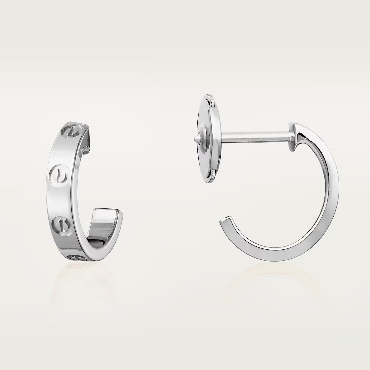 [Love's Uplift]LOVE EARRINGS 2.65 MM NO DIAMOND SMALL