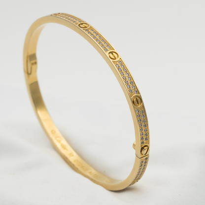 [Love's Uplift]LOVE BRACELET 3.65MM DIAMOND-PAVED