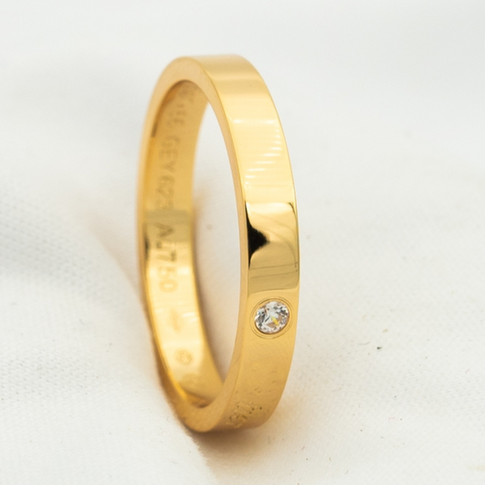 [Love's Uplift]LOVE RING 4MM 1 DIAMOND