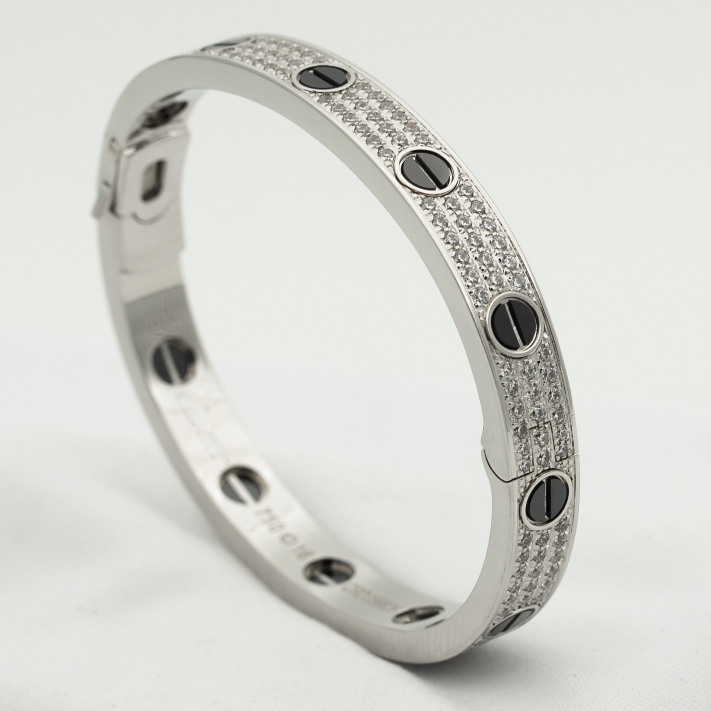 [Love's Uplift]LOVE BRACELET 6.1MM DIAMOND-PAVED CERAMIC
