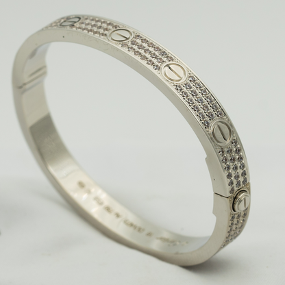 [Love's Uplift]LOVE BRACELET 6.1MM DIAMOND-PAVED