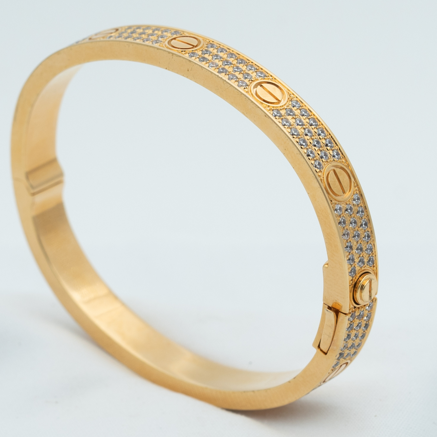 [Love's Uplift]LOVE BRACELET 6.1MM DIAMOND-PAVED