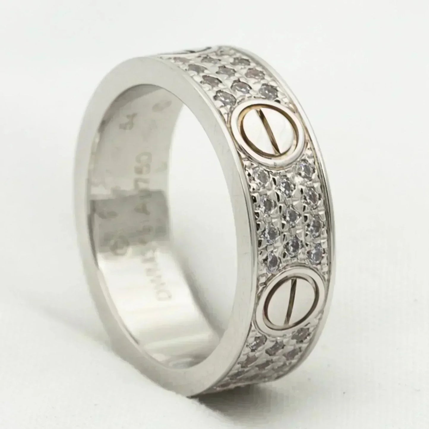 [Love's Uplift]LOVE RING 5.5MM DIAMONDS PAVED