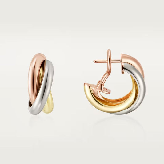 [Love's Uplift]TRINITY ON DIAMOND CLASSIC EARRINGS