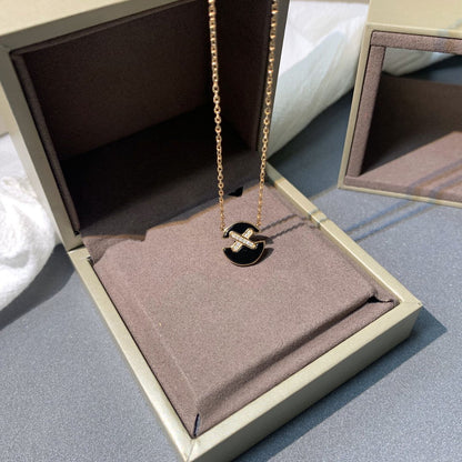 [Love's Uplift]JEUX DE PINK GOLD DIAMOND NECKLACE