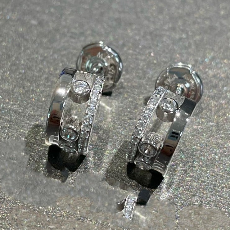 [Love's Uplift ]MOVE ROMANE EARRINGS DIAMOND