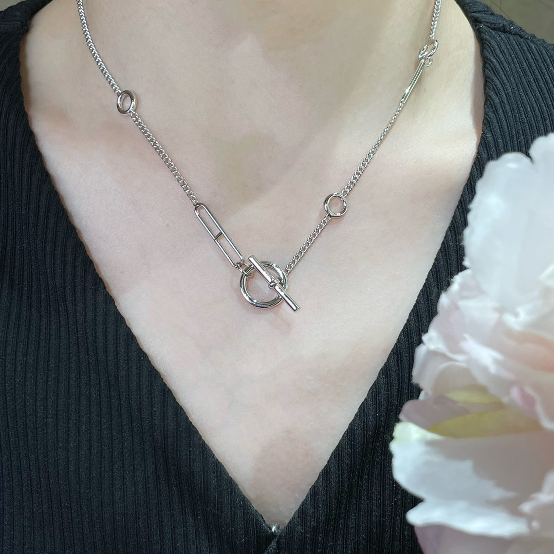 [Love's Uplift]HM STERLING CHAINE D'ANCRE HEART