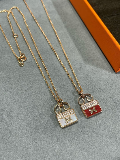 [Love's Uplift]H CIRCE MOISSANITE PENDANT NECKLACE GOLD