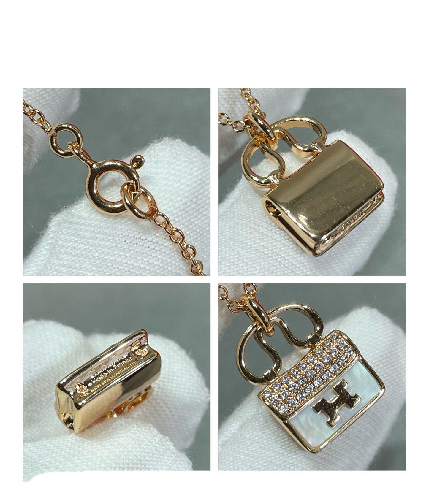 [Love's Uplift]H CIRCE MOISSANITE PENDANT NECKLACE GOLD
