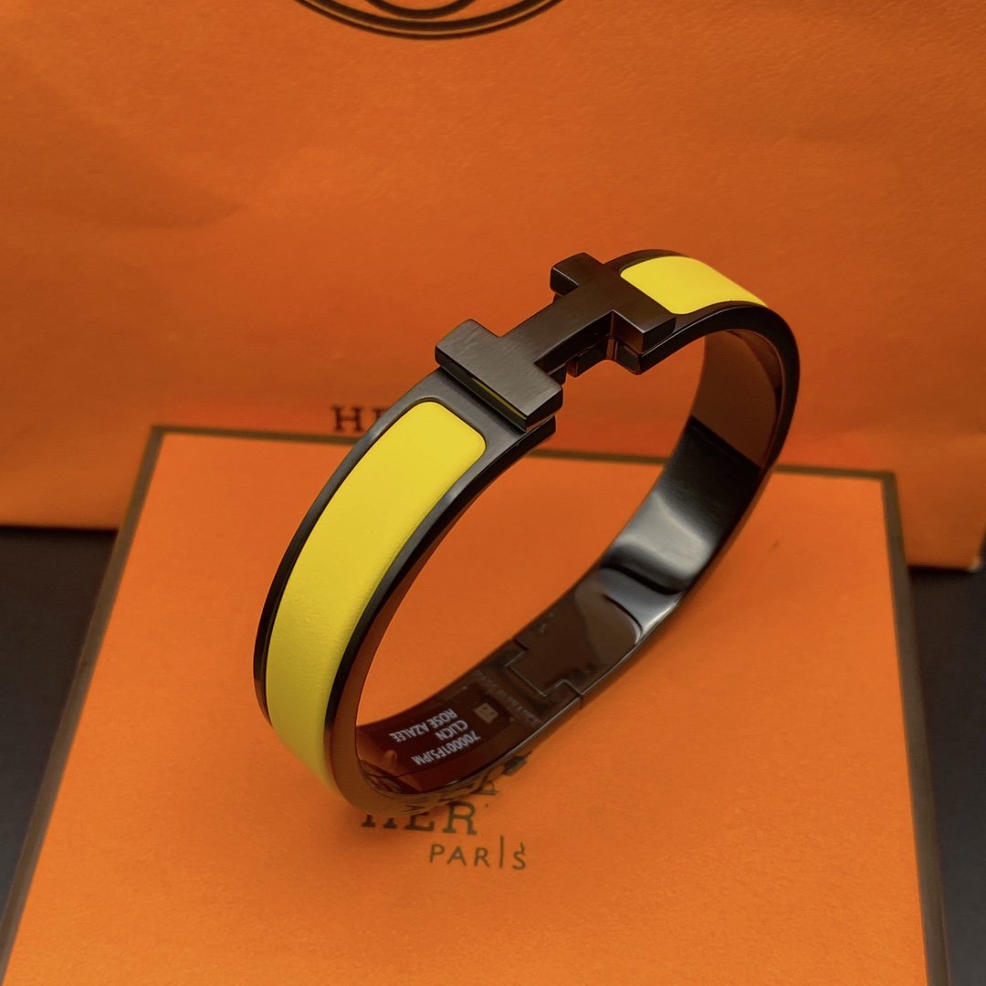 [Love's Uplift]CLIC HM SO BLACK YELLOW BRACELET