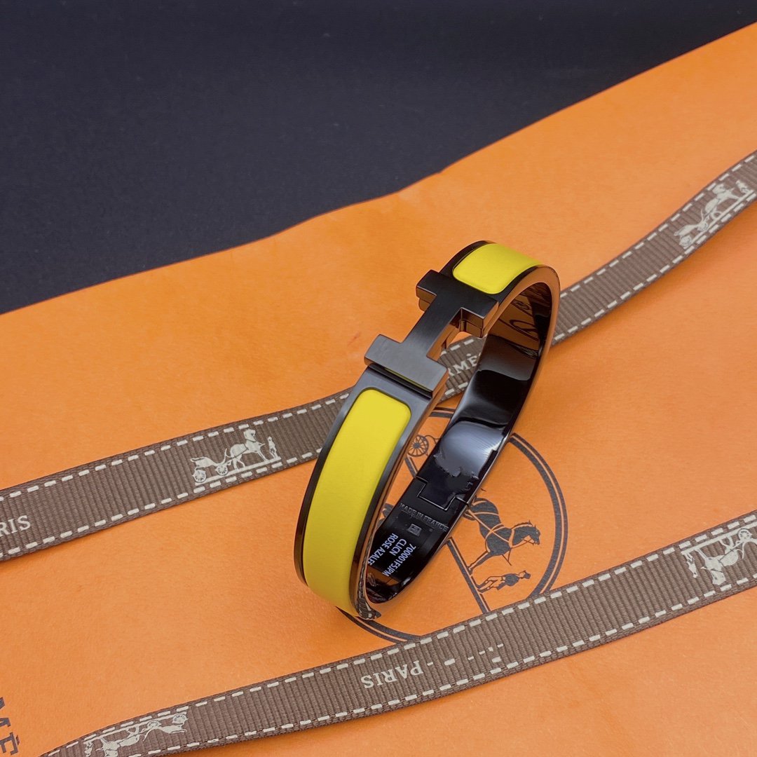 [Love's Uplift]CLIC HM SO BLACK YELLOW BRACELET