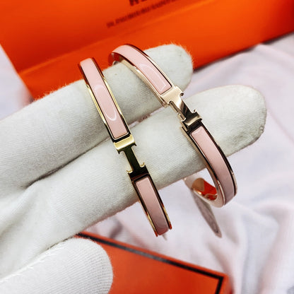 [Love's Uplift]CLASSIC HM CLIC  PINK 8MM ENAMEL BRACELET