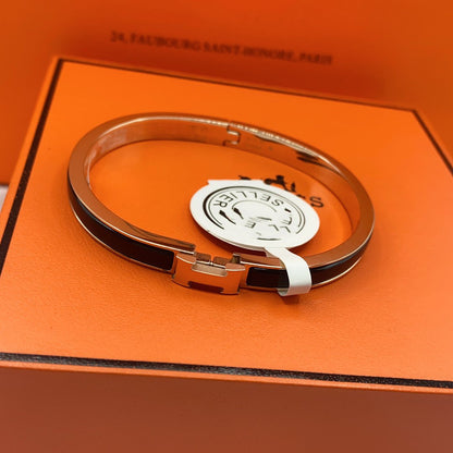 [Love's Uplift]CLASSIC HM CLIC BLACK 8MM ENAMEL BRACELET