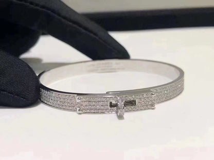 [Love's Uplift]HM KELLY BRACELET IN SILVER AND FULL PAVE DIAMOND