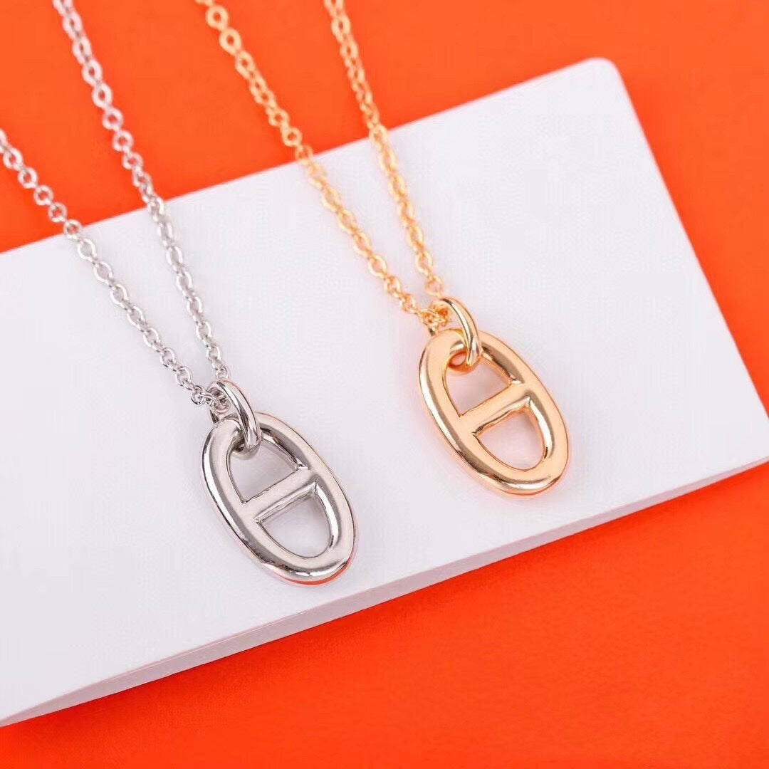 [Love's Uplift]HM PIG NOSE NECKLACE