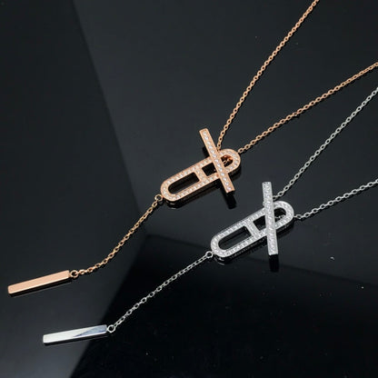 [Love's Uplift]HM NECKLACE PLATINUM ROSE GOLD DIAMOND