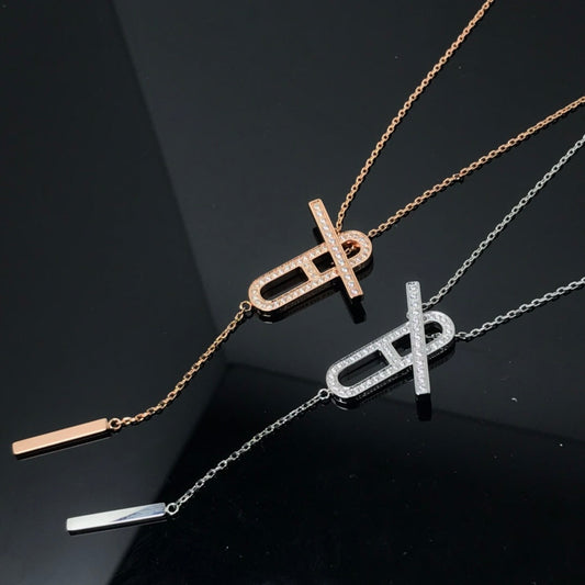 [Love's Uplift]HM NECKLACE PLATINUM ROSE GOLD DIAMOND