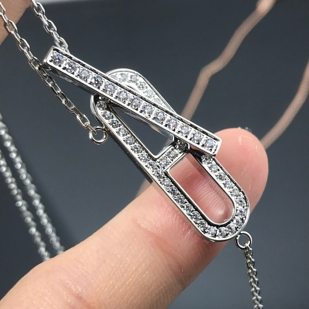 [Love's Uplift]HM NECKLACE PLATINUM ROSE GOLD DIAMOND