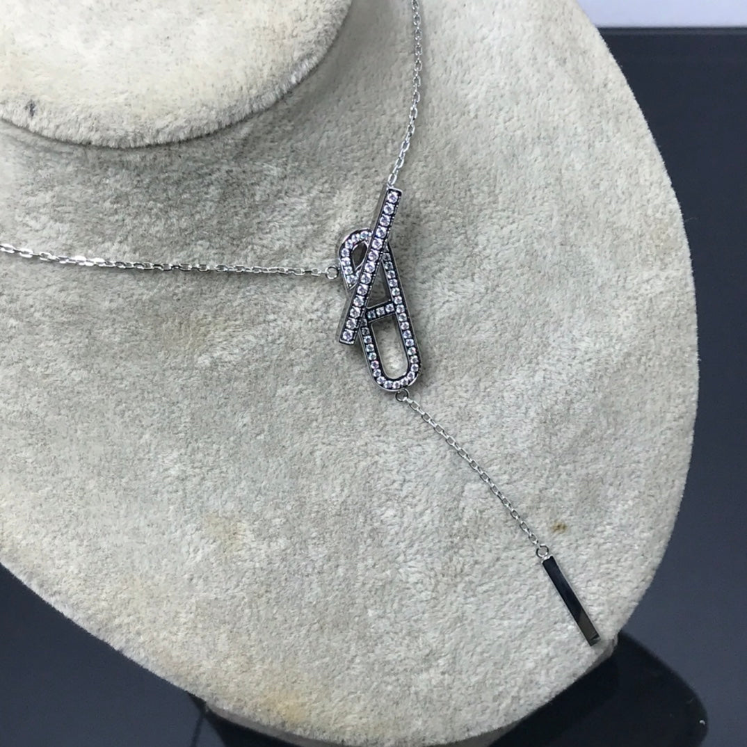 [Love's Uplift]HM NECKLACE PLATINUM ROSE GOLD DIAMOND