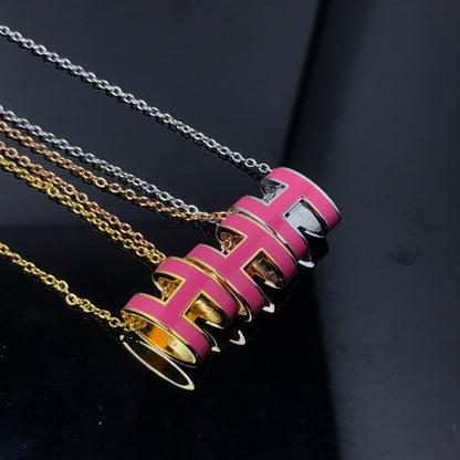[Love's Uplift]H NECKLACE PINK