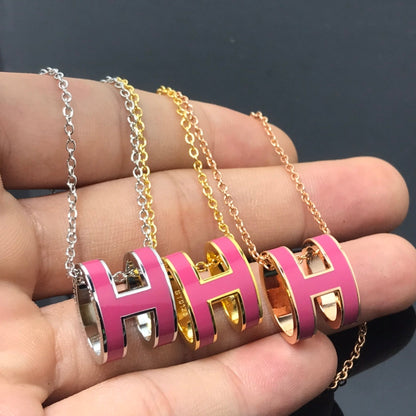 [Love's Uplift]H NECKLACE PINK