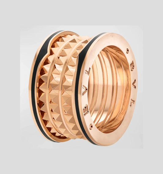 [Love's Uplift]ZERO 1 ROCK BLACK CERAMIC PINK GOLD LARGE MODEL