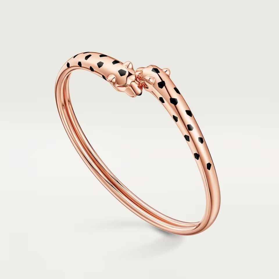 [Love's Uplift]PANTHERE DOUBLE HEADED OPEN BRACELET