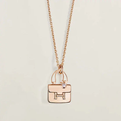 [Love's Uplift]AMULETTE PEDANT ROSE GOLD NECKLACE