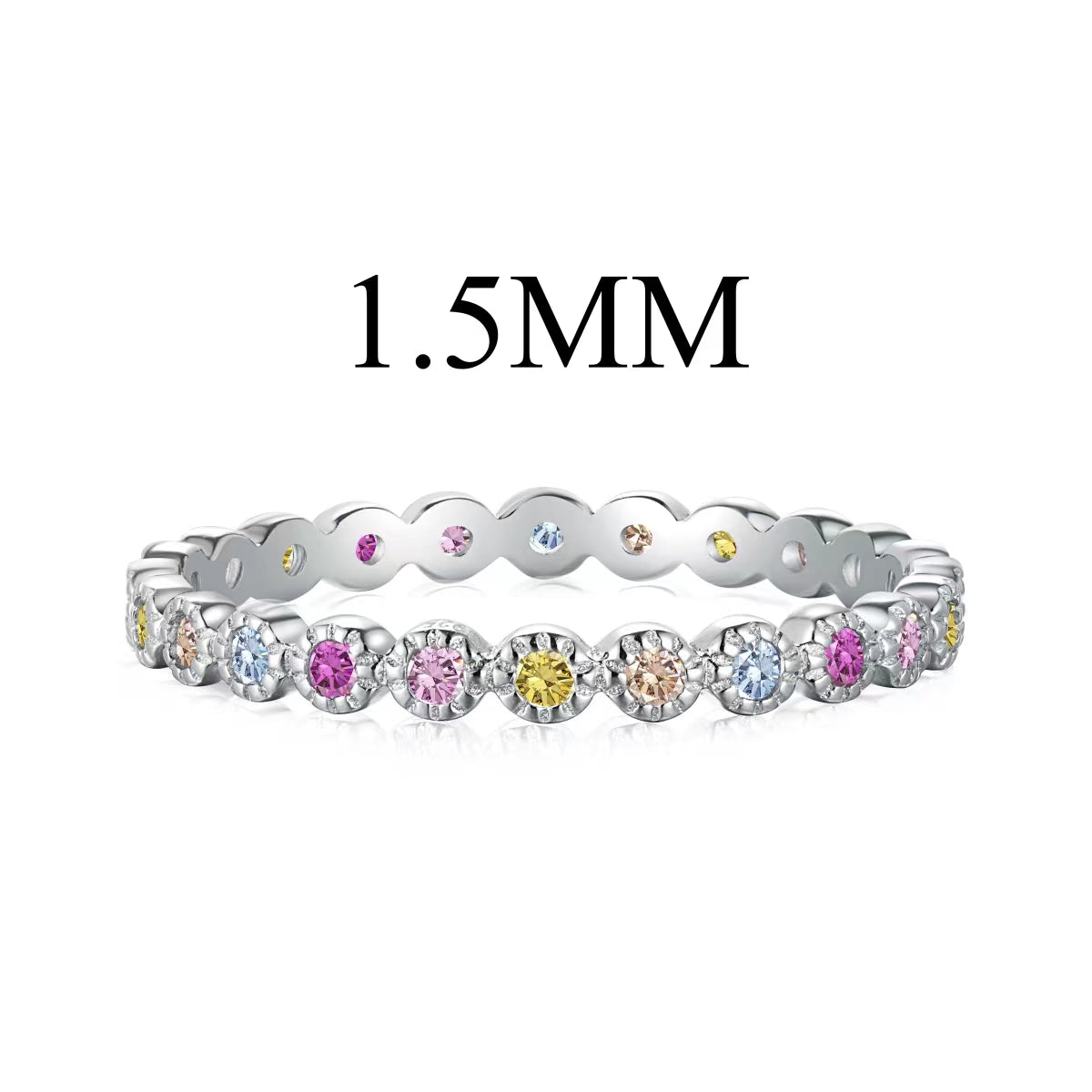 [Love's Uplift]Radiant Sparkling Round Cut Daily Ring