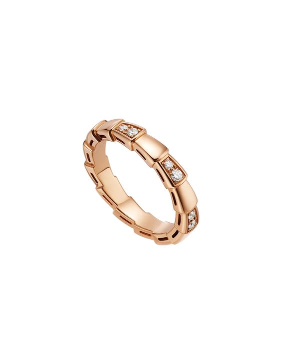 [Love's Uplift]SERPENTI RING PINK GOLD  3MM