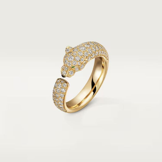 [Love's Uplift]PANTHERE FULL DIAMOND SMALL RING