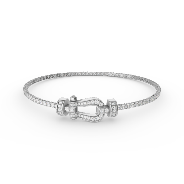 [Love's Uplift]FORCE  HORSESHOE  DIAMOND TENNIS BRACELET