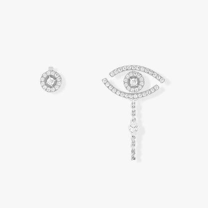 [Love's Uplift ]Lucky Eye Diamond Earrings
