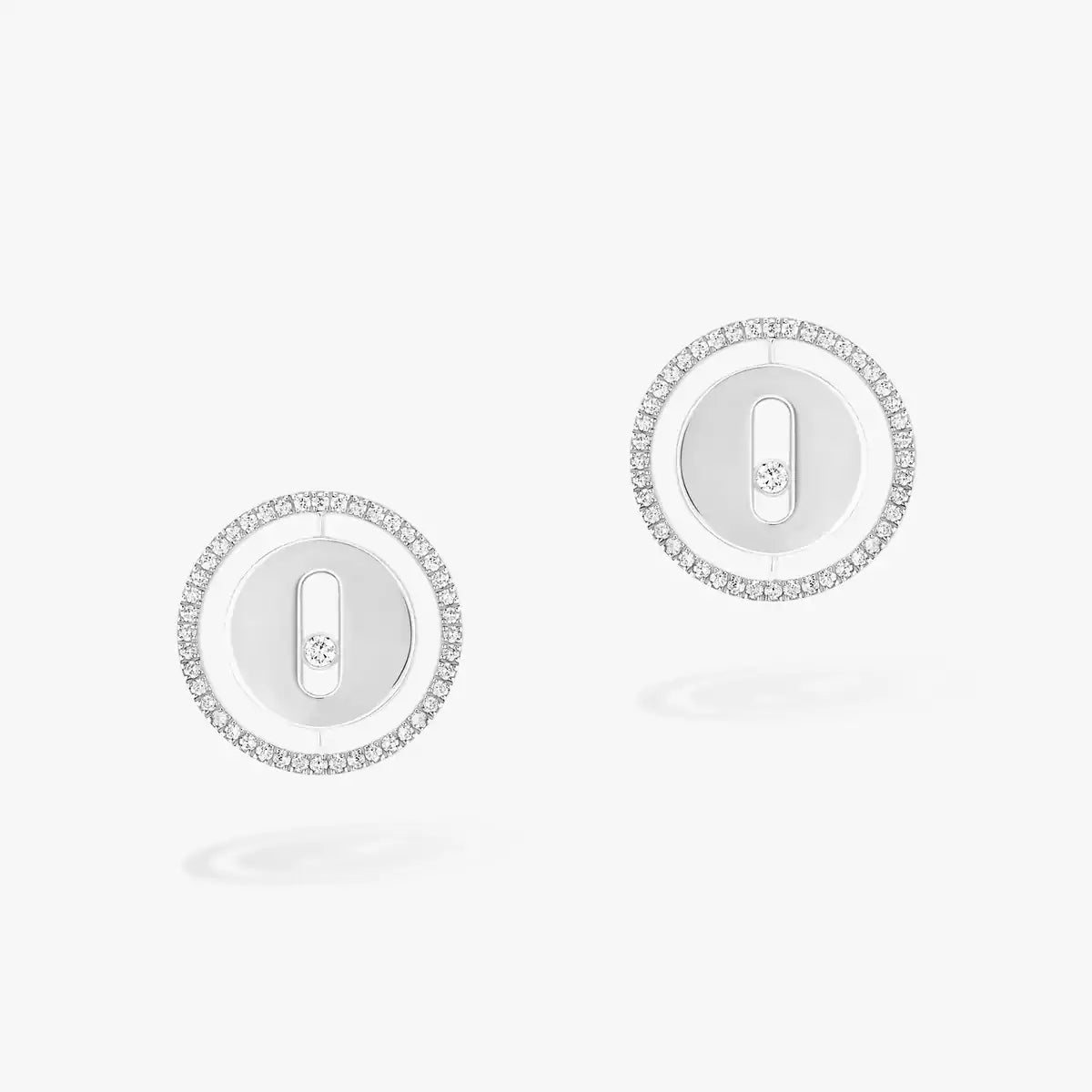 [Love's Uplift ]Lucky Move Diamond Earrings