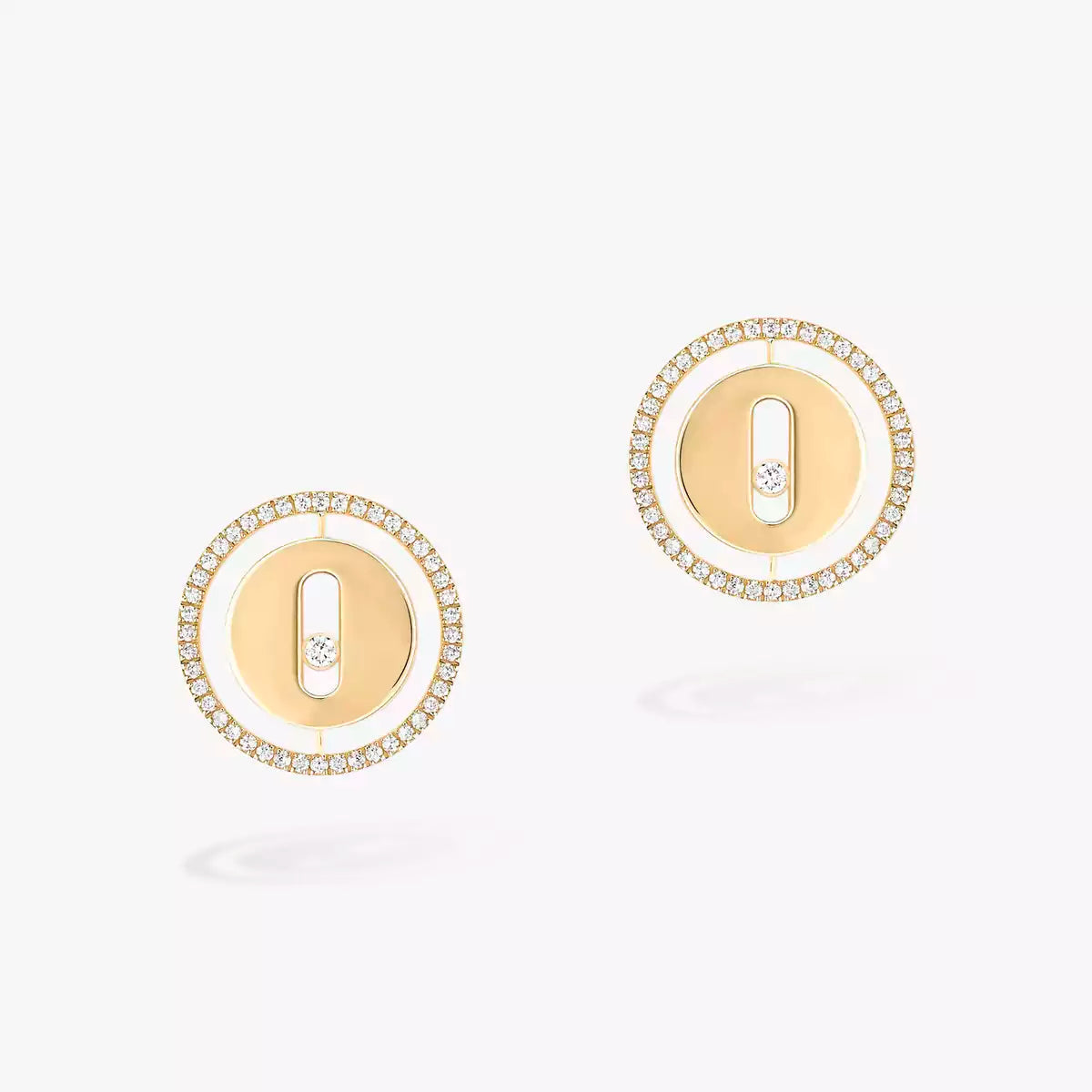 [Love's Uplift ]Lucky Move Diamond Earrings