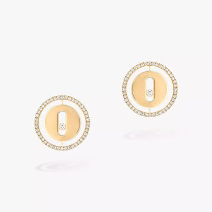 [Love's Uplift ]Lucky Move Diamond Earrings