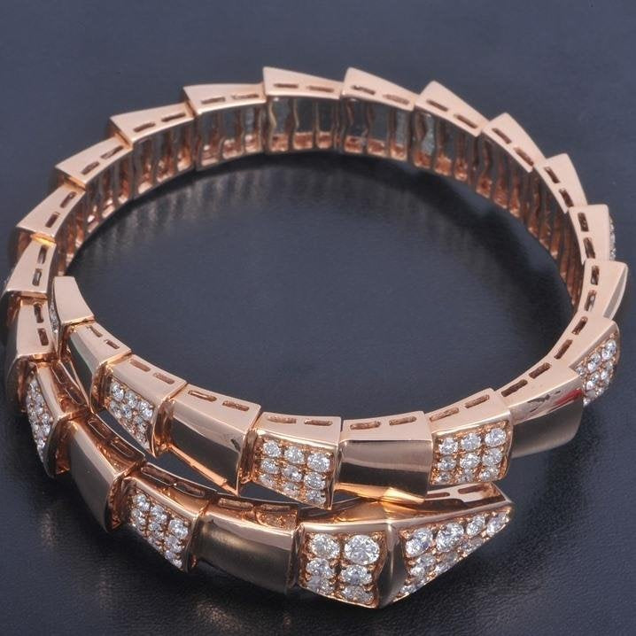 [Love's Uplift]SERPENTI BRACELET PINK GOLD DIAMOND