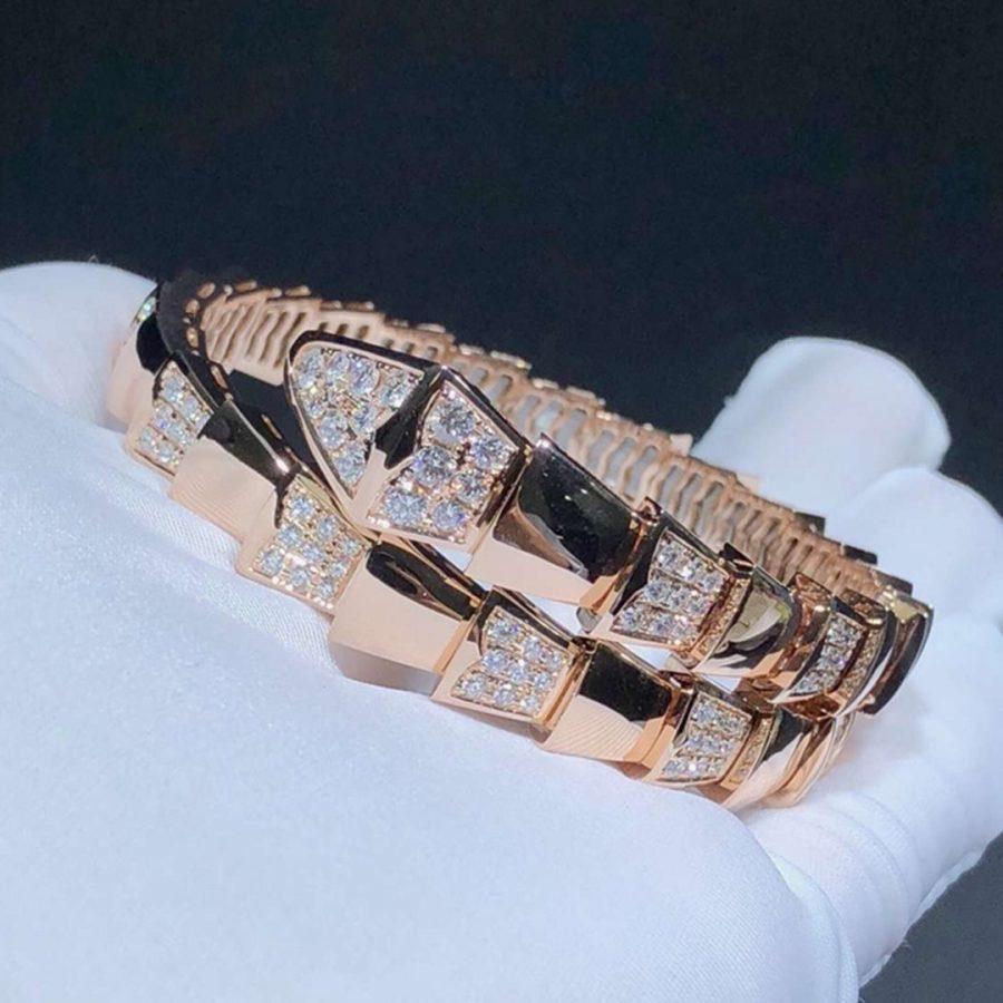 [Love's Uplift]SERPENTI BRACELET PINK GOLD DIAMOND