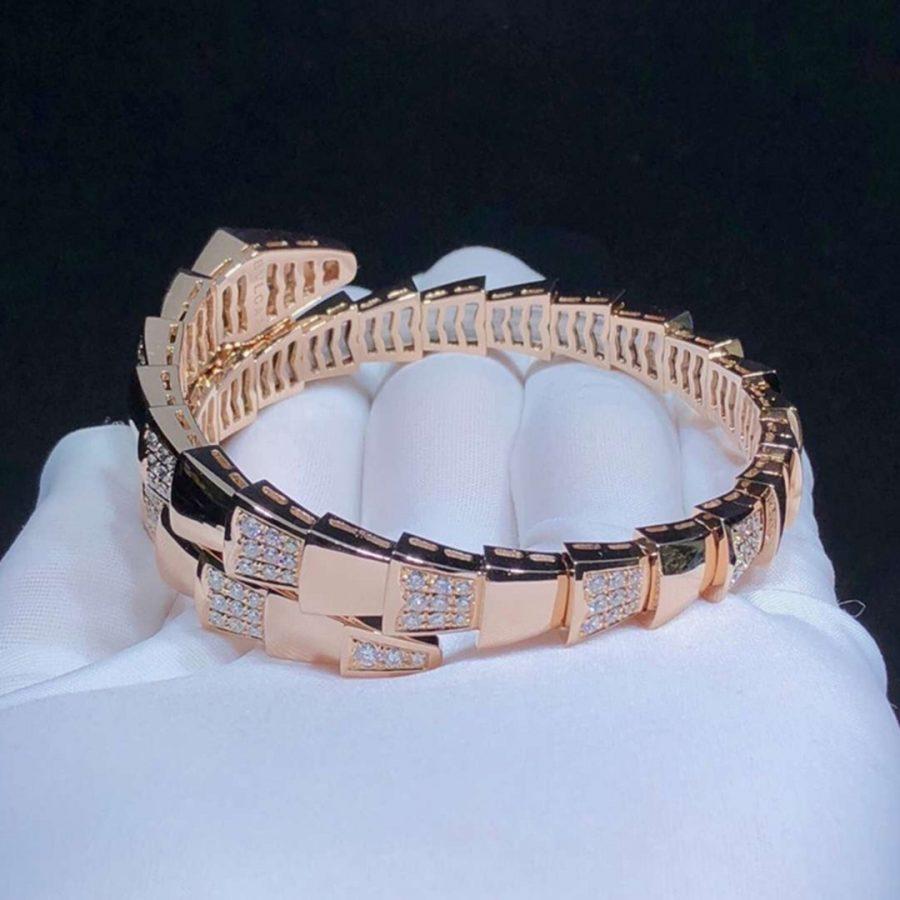 [Love's Uplift]SERPENTI BRACELET PINK GOLD DIAMOND