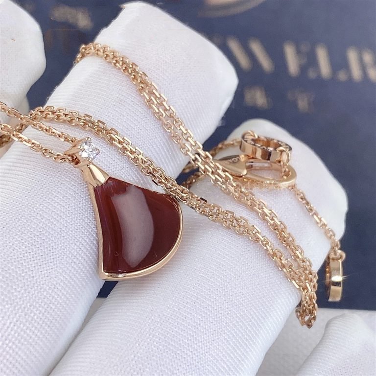 [Love's Uplift]DREAM NECKLACE CARNELIAN 1 DIAMOND