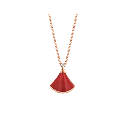 [Love's Uplift]DREAM NECKLACE CARNELIAN 1 DIAMOND