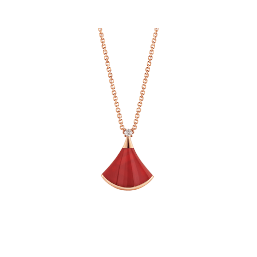 [Love's Uplift]DREAM NECKLACE CARNELIAN 1 DIAMOND