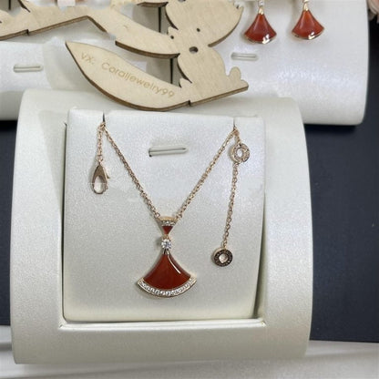 [Love's Uplift]DREAM NECKLACE CARNELIAN DIAMOND