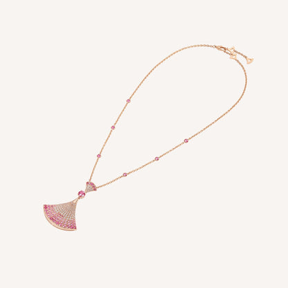 [Love's Uplift]DREAM NECKLACK DIAMOND PINK GOLD